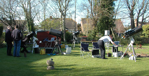 The scene in Sir Patrick Moore's Garden